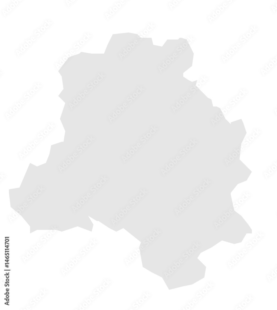 Gray Map of Delhi, India
