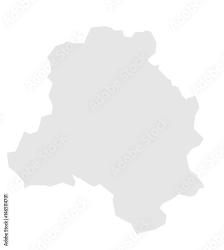 Gray Map of Delhi, India
