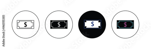 Money icon vector. Money vector icon. Dollar icon symbol currency black sign, money transfer icon, Coin flat icon logo. refund money vector icons