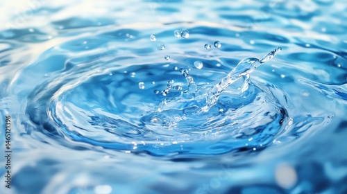 Blue gradient with watery flowing effect