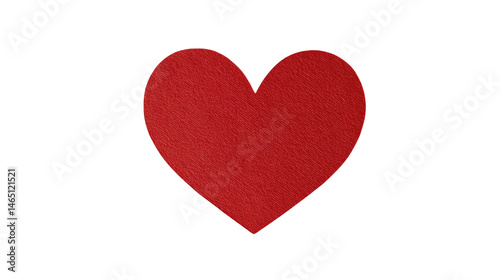 Red Paper Sticker on Transparent Background

