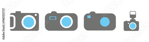 Photo and video camera icon vector. Photography symbol. Photographing sign. Vector illustration eps 10