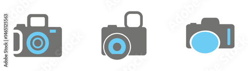 Photo and video camera icon vector. Photography symbol. Photographing sign. Vector illustration eps 10