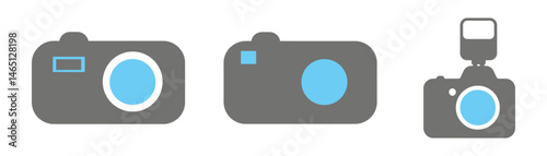 Photo and video camera icon vector. Camera icon set. Vector illustration eps 10