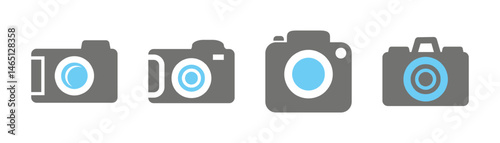 Photo and video camera icon vector. Camera icon set. Vector illustration eps 10