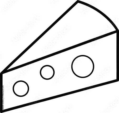 cheese wedge icon vector 