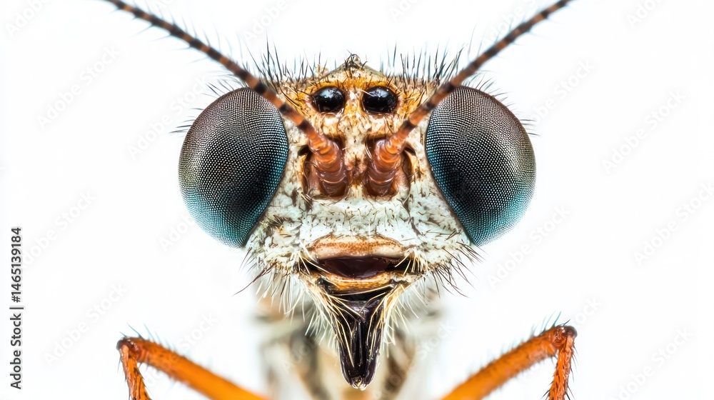 custom made wallpaper toronto digitalA close-up of a mosquito’s proboscis and antennae, displayed on white