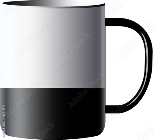 Mug white and black