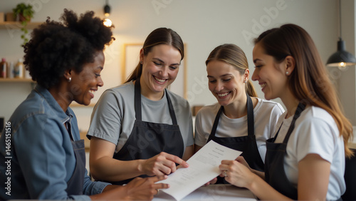 Beauticians Discussing Technique