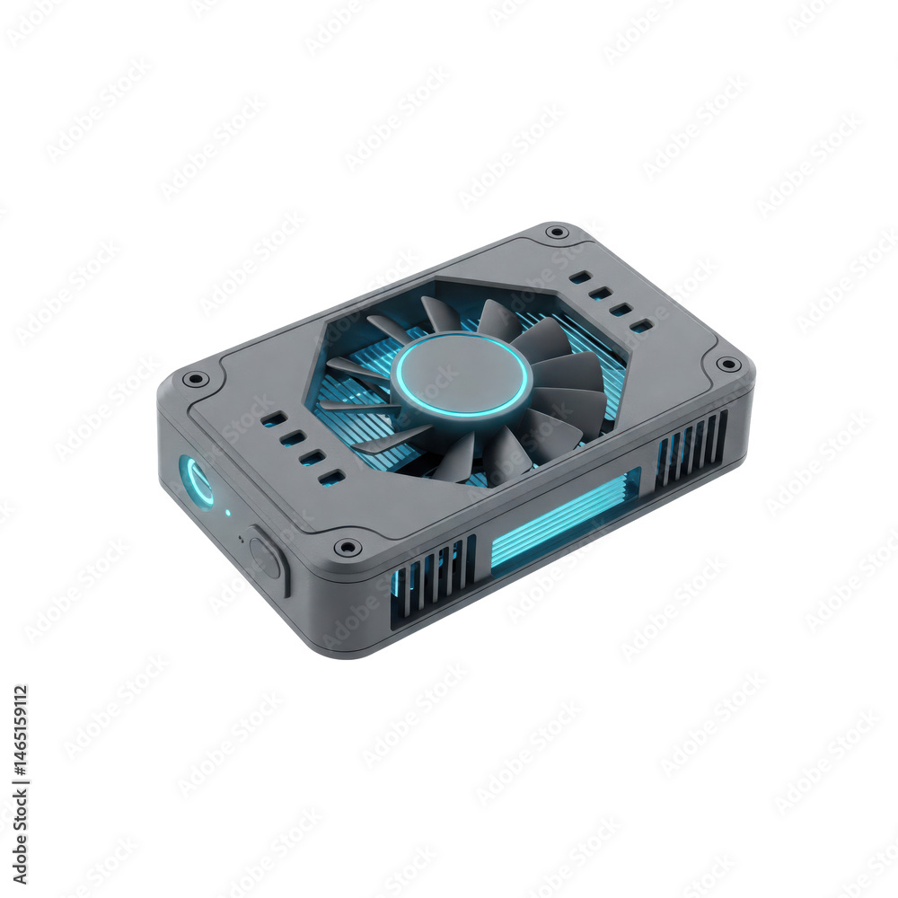 Obraz premium smartphone cooling fan in grey