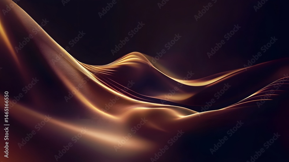 Fototapeta premium Vibrant glowing abstract background with a futuristic technological aesthetic and contemporary cinematic lighting effects created using techniques