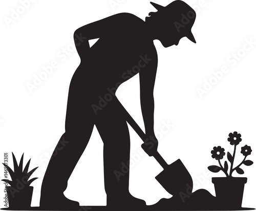 Blooming Garden Scene Silhouette

Gardener with Watering Can Vector Art

Floral Garden Under Sunlight Silhouette

Backyard Garden Tools Silhouette Design

Garden Fence and Flowers Vector Scene