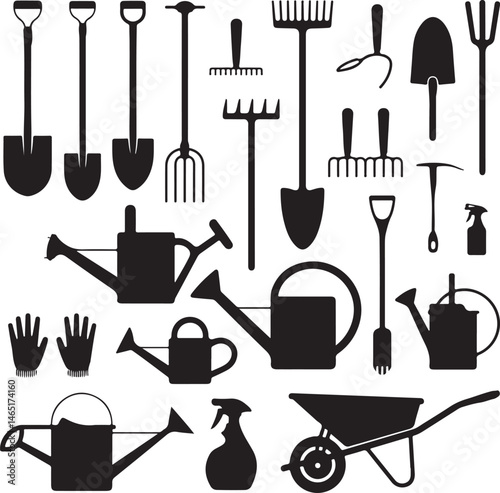 Blooming Garden Scene Silhouette

Gardener with Watering Can Vector Art

Floral Garden Under Sunlight Silhouette

Backyard Garden Tools Silhouette Design

Garden Fence and Flowers Vector Scene