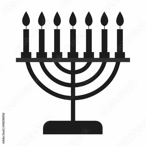 menorah vector illustration