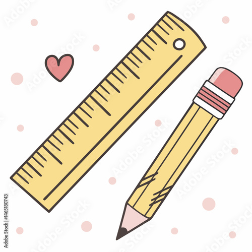 pencil and ruler
