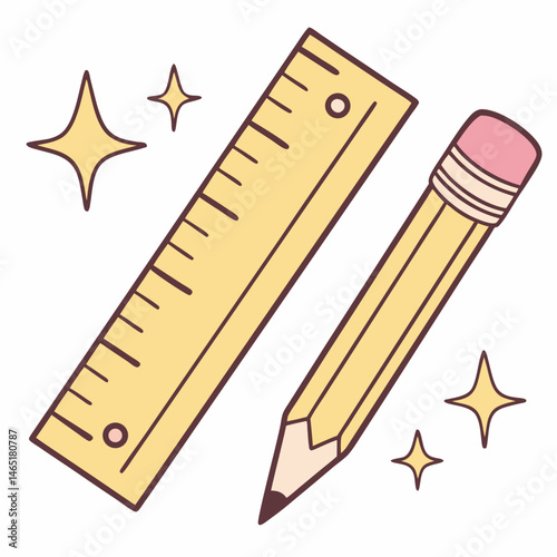pencil and ruler