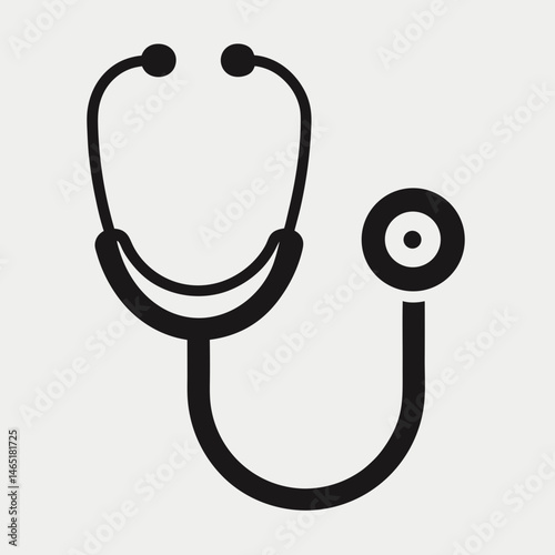 stethoscope on white background