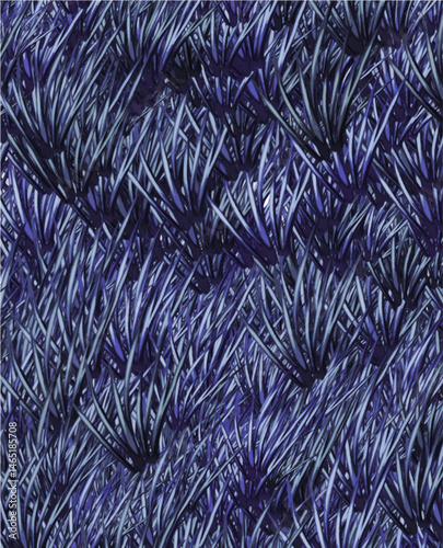 Detailed Close-Up of Lush Green Grass Blades