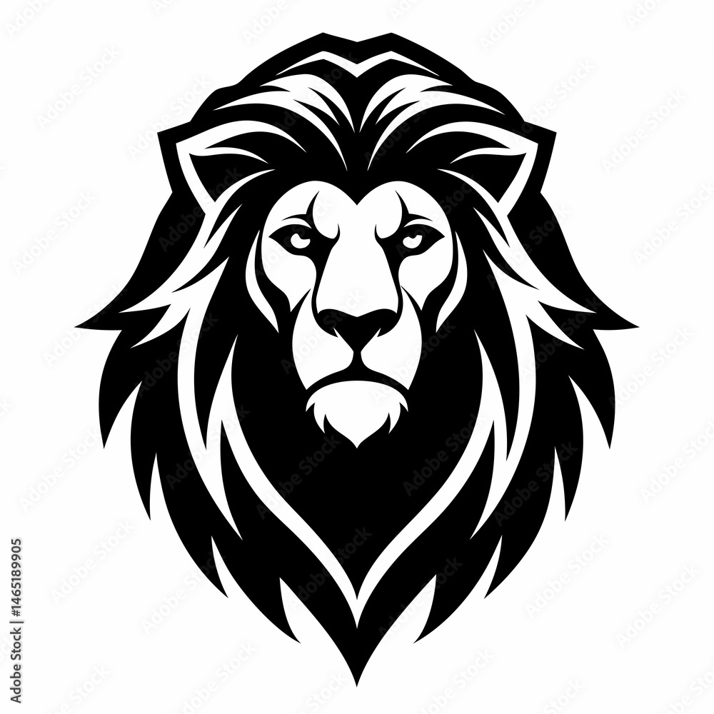 Obraz premium lion head vector 