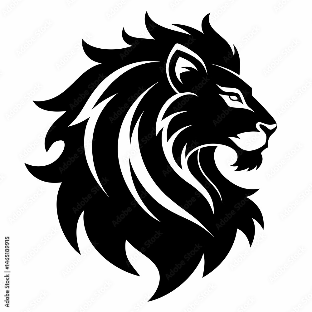 Obraz premium lion head vector 
