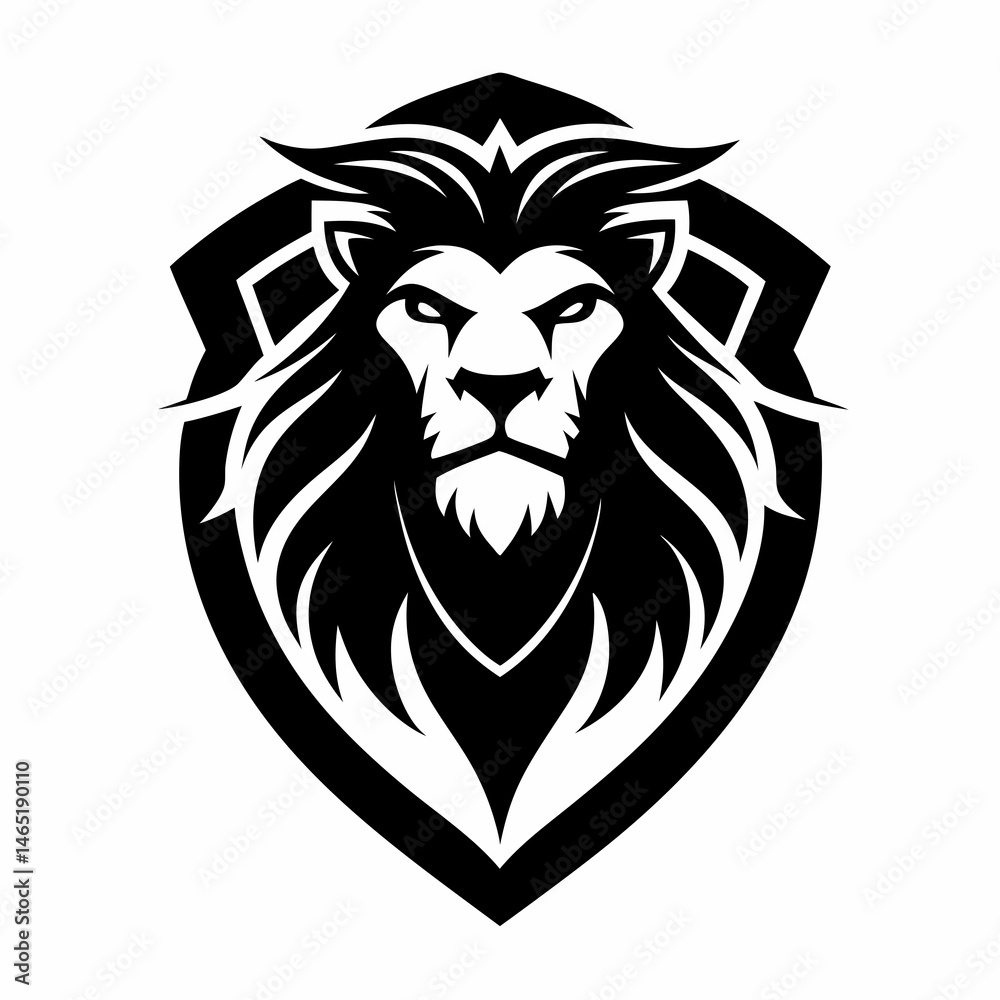 Obraz premium lion head vector 