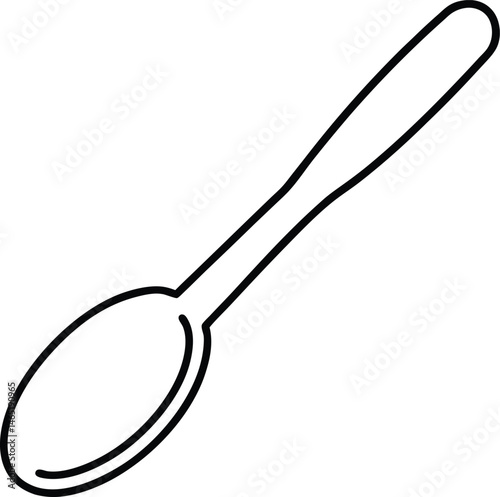 spoon on white background