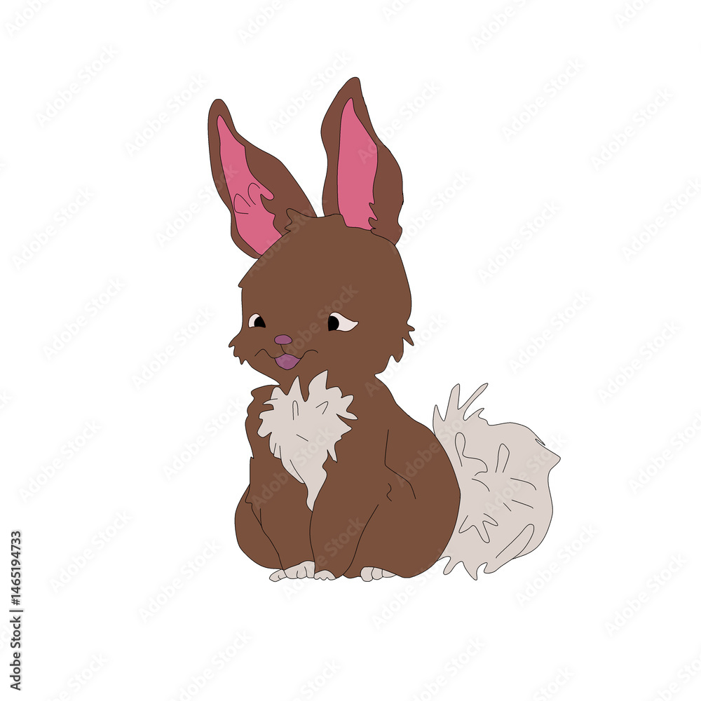 Obraz premium Cute bunny illustration