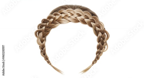 Light brown braided headband