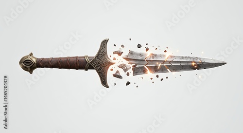 Shattered dagger illustration