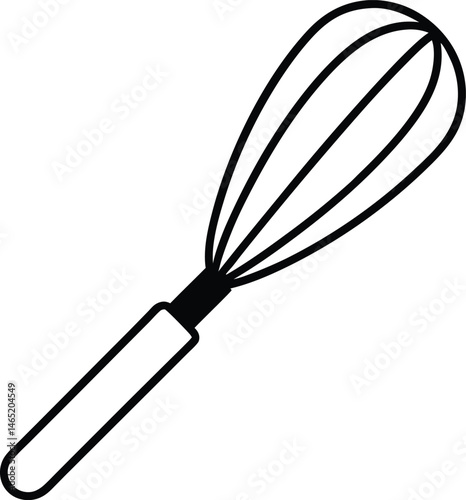 kitchen whisk isolated on white