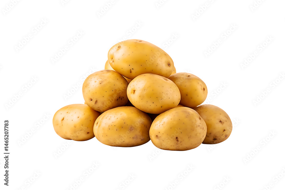 potatoes isolated on white background potatoes isolated on white background