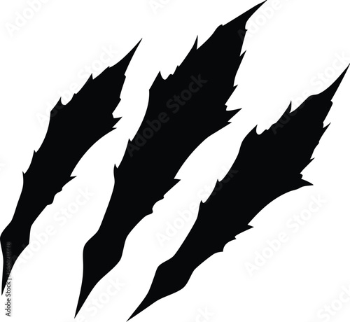 Animal Claw scratches mark silhouette vector, tiger scratches signs, cat scratches signs, dog scratches signs, bear scratches signs, lion scratches signs