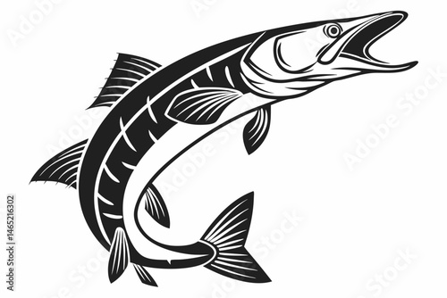 gar sihouette black vector