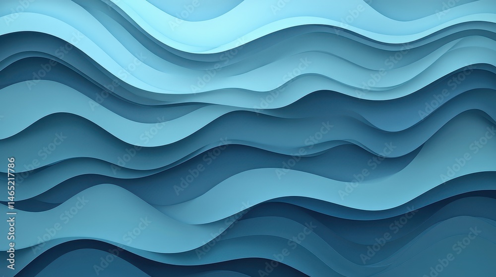 Fototapeta premium Harmonious ocean wave texture