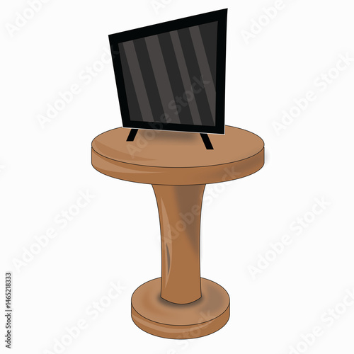 tv on desk
