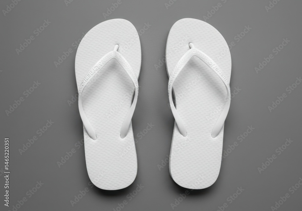 Flip flops mockup for branding, design, and promotional use. Flip flops mockup for branding, design, and promotional use.