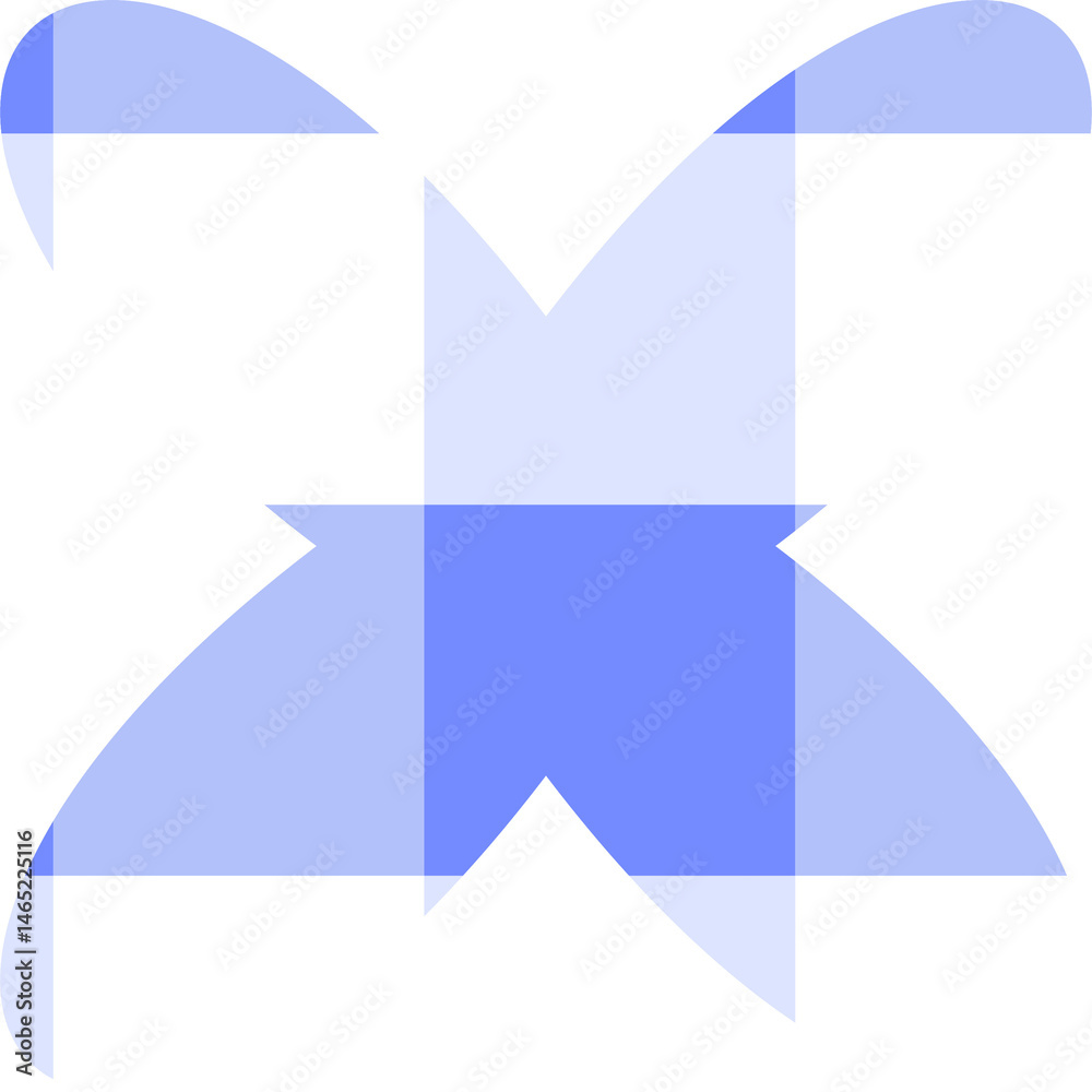 Gingham blue Shapes , Cute Pastel Icons Gingham blue Shapes , Cute Pastel Icons