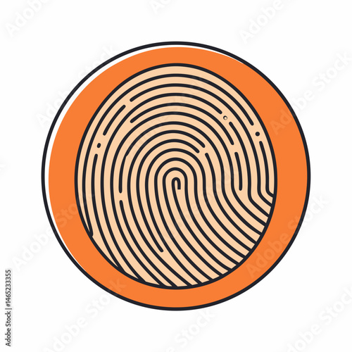 red fingerprint icon
