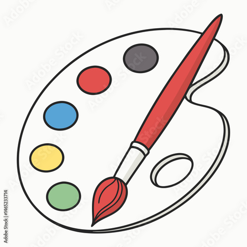 brush and palette