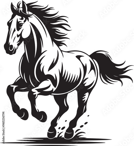 Wild Galloping Horse Silhouette

Majestic Standing Horse Vector Design

Horse Rider in Action Silhouette

Elegant Horse Head Line Art

Running Stallion in the Wind Silhouette