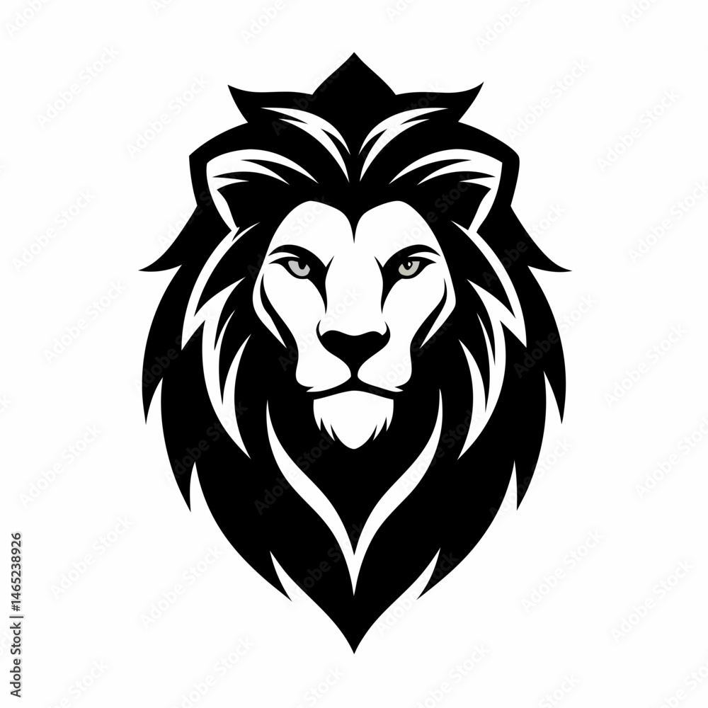 Obraz premium lion head vector 