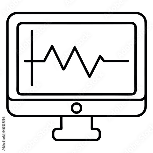 Heartbeat monitor device – simple outline for medical diagnostics