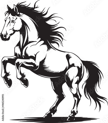Wild Galloping Horse Silhouette

Majestic Standing Horse Vector Design

Horse Rider in Action Silhouette

Elegant Horse Head Line Art

Running Stallion in the Wind Silhouette