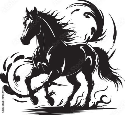 Wild Galloping Horse Silhouette

Majestic Standing Horse Vector Design

Horse Rider in Action Silhouette

Elegant Horse Head Line Art

Running Stallion in the Wind Silhouette