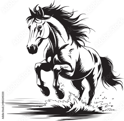 Wild Galloping Horse Silhouette

Majestic Standing Horse Vector Design

Horse Rider in Action Silhouette

Elegant Horse Head Line Art

Running Stallion in the Wind Silhouette