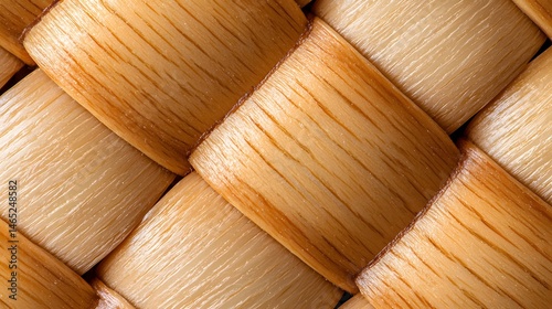 Woven Basket Texture Background in Overhead Light