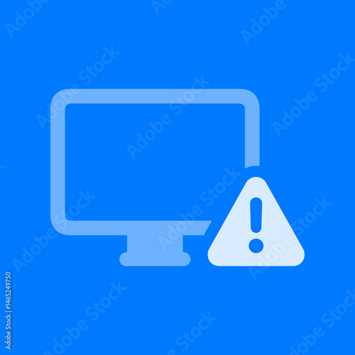 Computer Warning Icon
