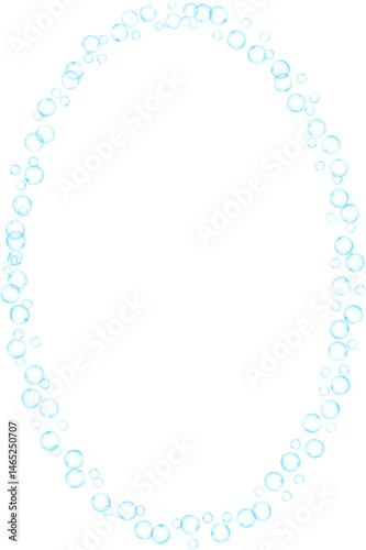 Bubbles Ellipse Frame Border