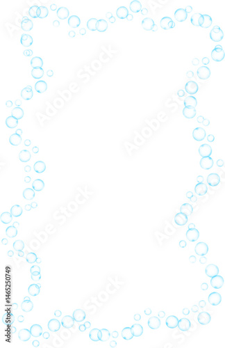 Bubbles Rectangle Wave Frame Border