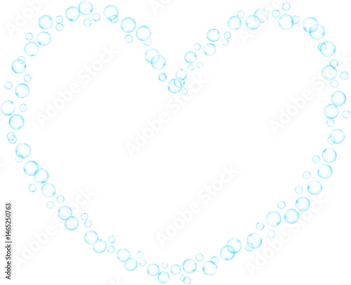 Bubbles Heart Frame Border